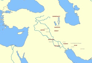 A map of Mesopotamia in the first century BCE